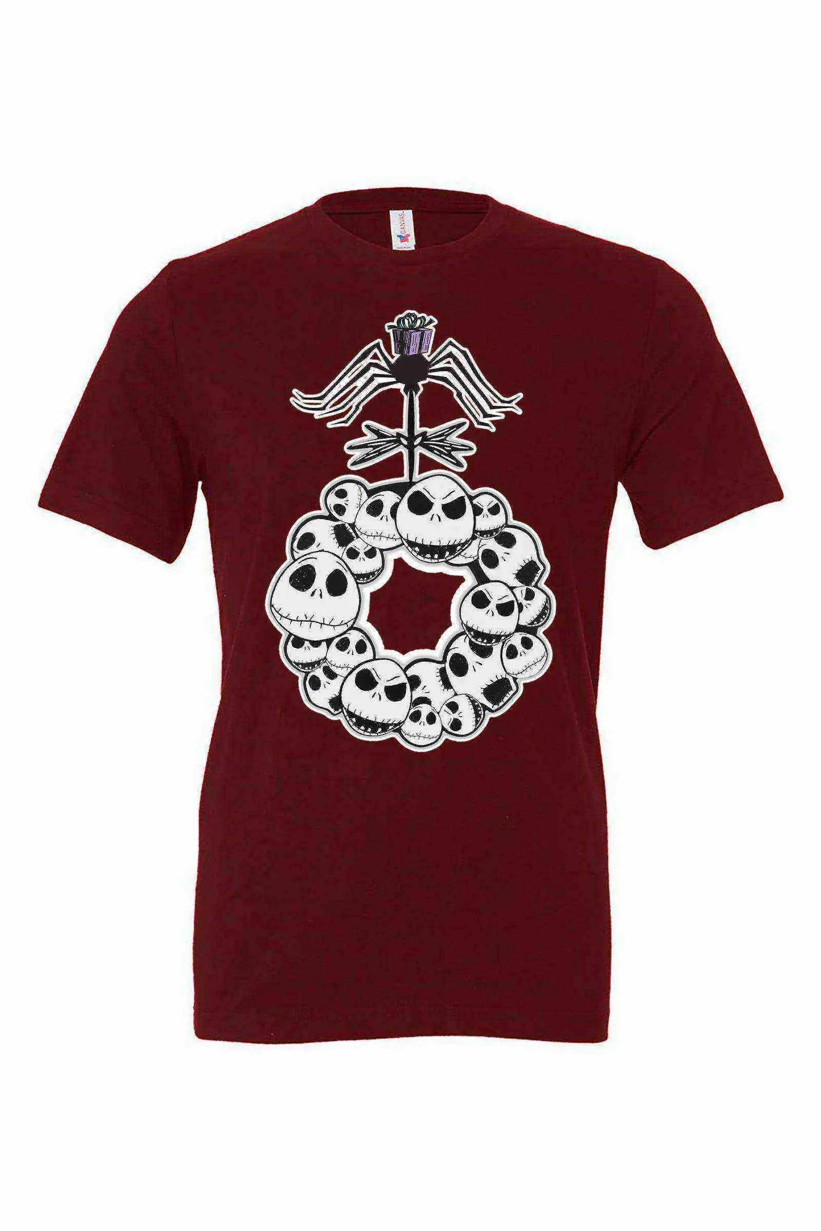 Nightmare Before Christmas Wreath Shirt | Jack Skellington | Halloween - Dylan's Tees