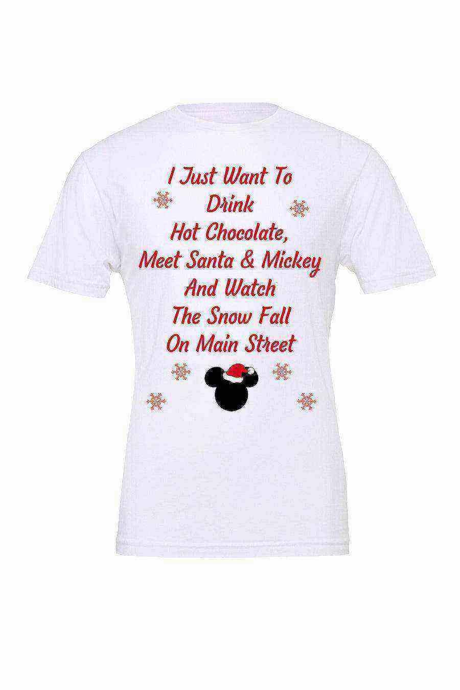 Toddler | I Just Want to Disney World Christmas Tee - Dylan's Tees