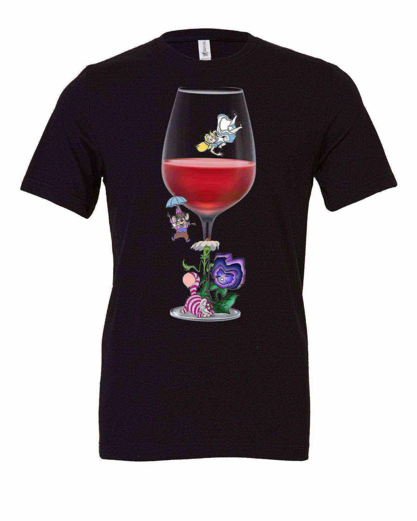 Alice Into The Wine Glass Shirt | Alice In Wonderland - Dylan's Tees