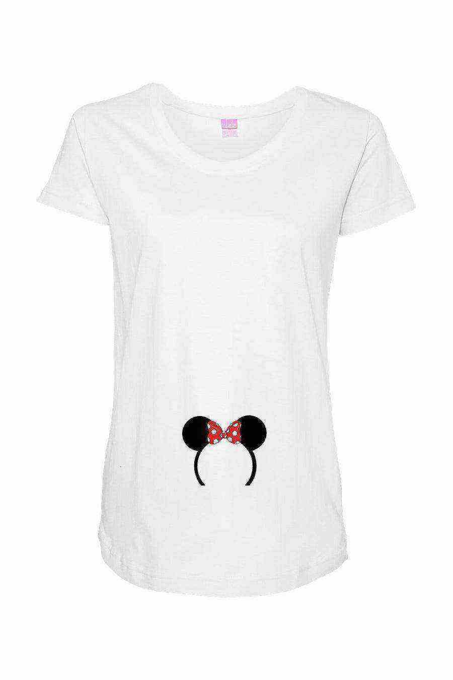 Babys First Trip (Minnie Ears) | Maternity Shirt - Dylan's Tees