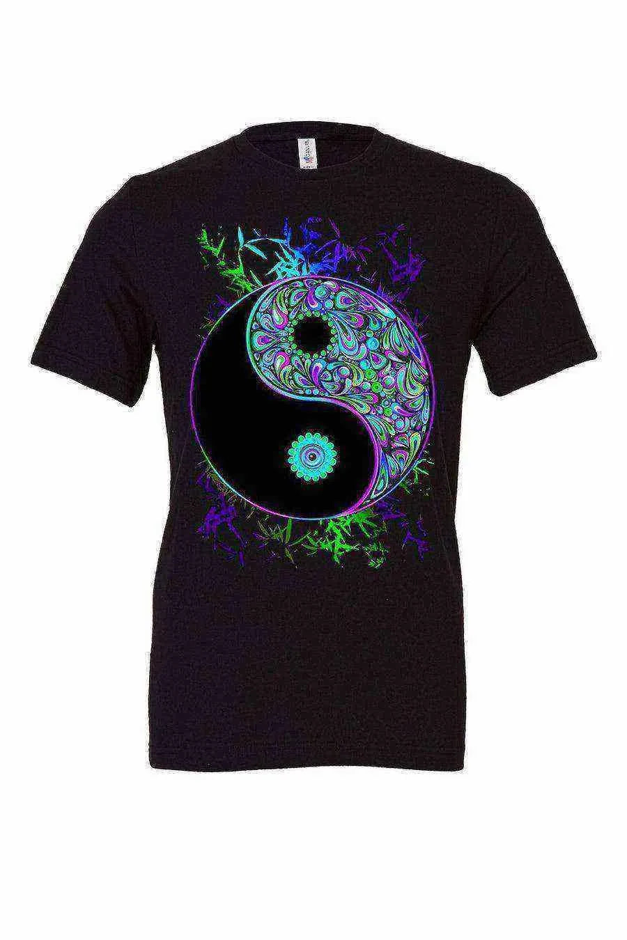 Black Light Yin Yang Shirt - Dylan's Tees