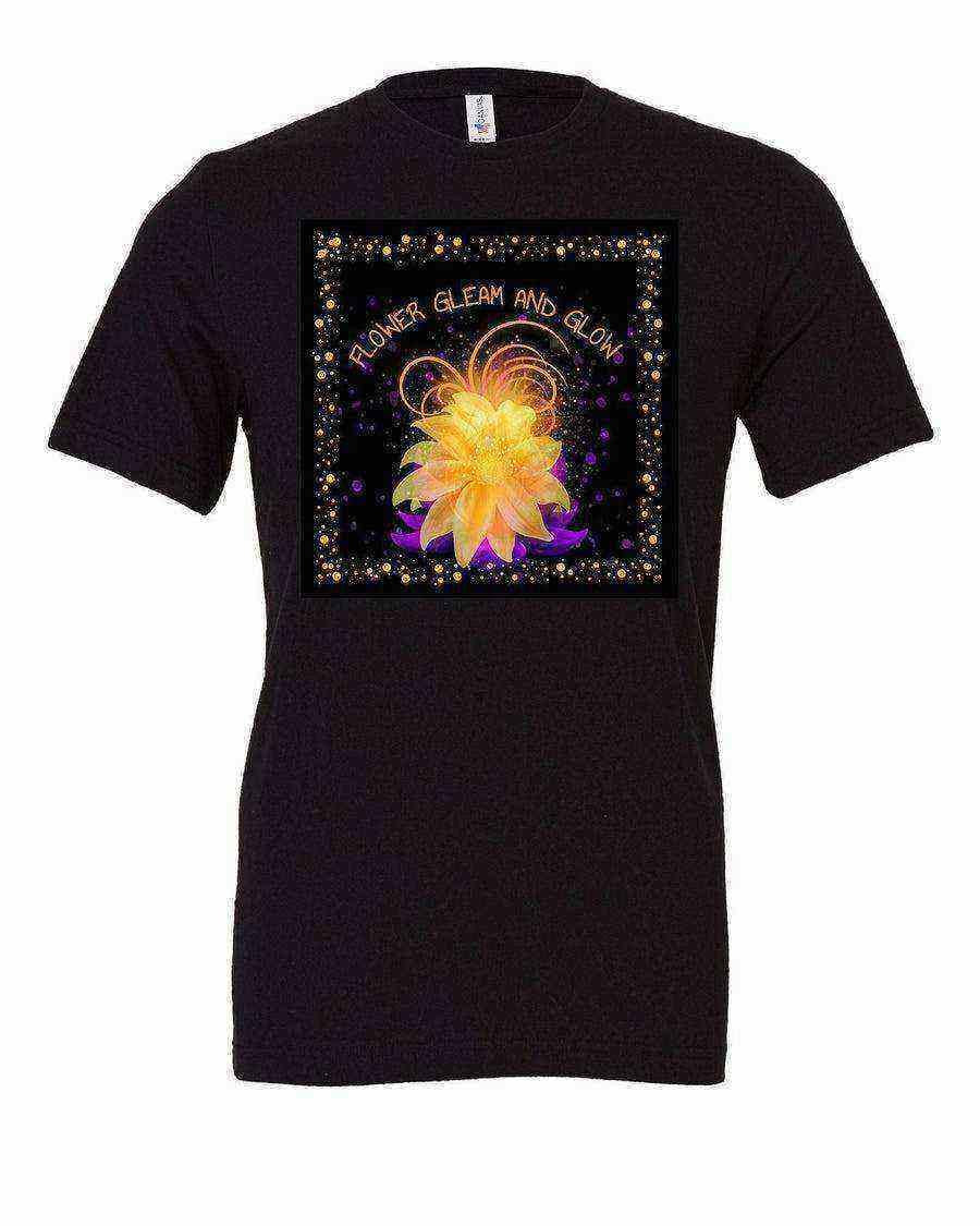Flower Gleam And Glow Shirt | Magic Golden Flower Shirt - Dylan's Tees