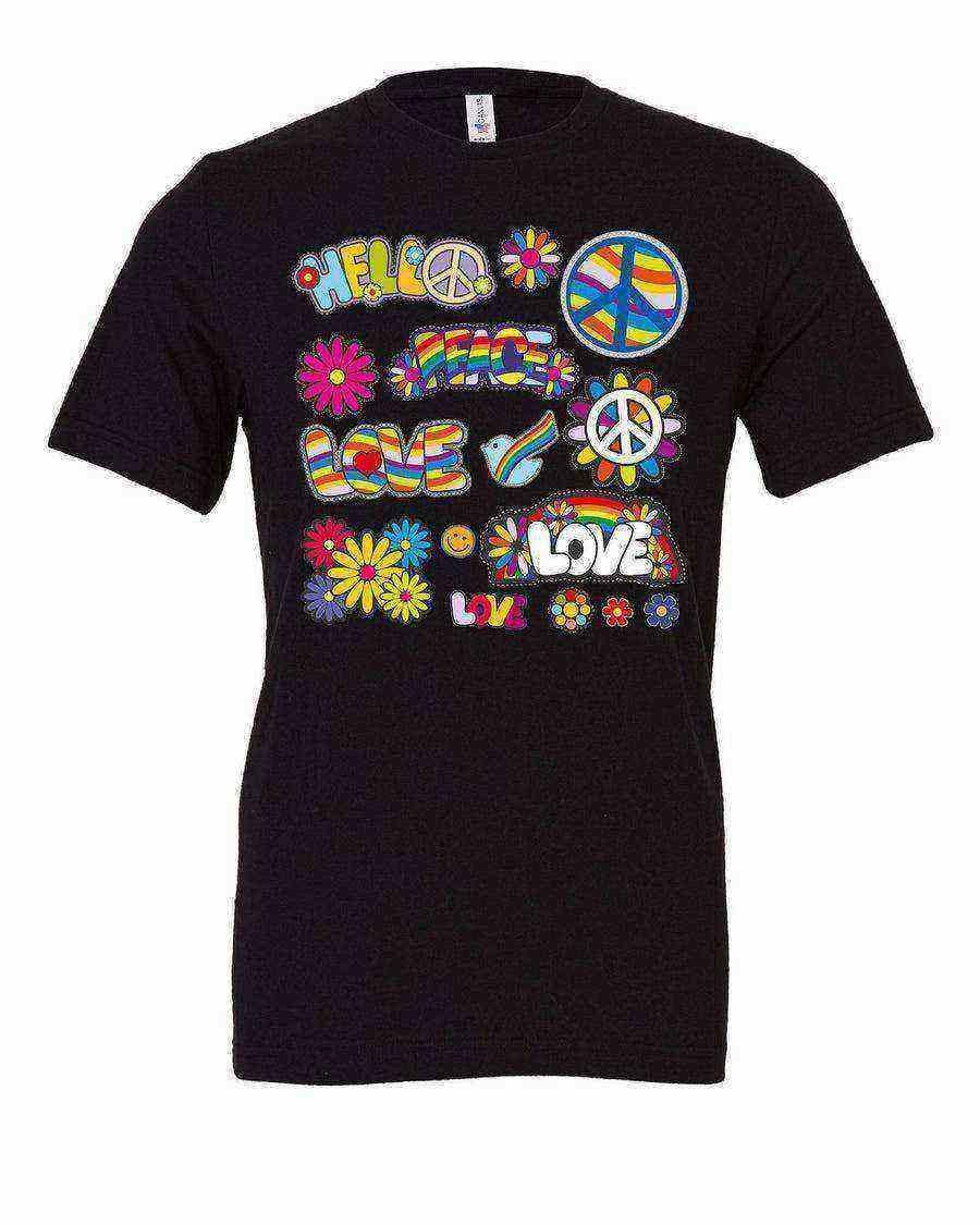 Groovy Patches Shirt | Retro Patches Shirt - Dylan's Tees