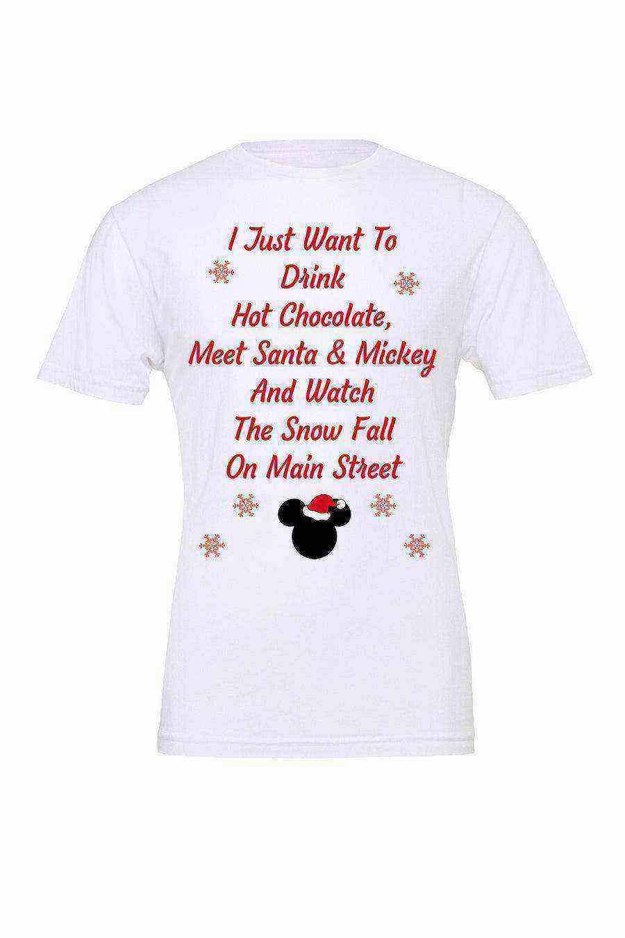 I Just Want to Disney World Christmas Tee - Dylan's Tees
