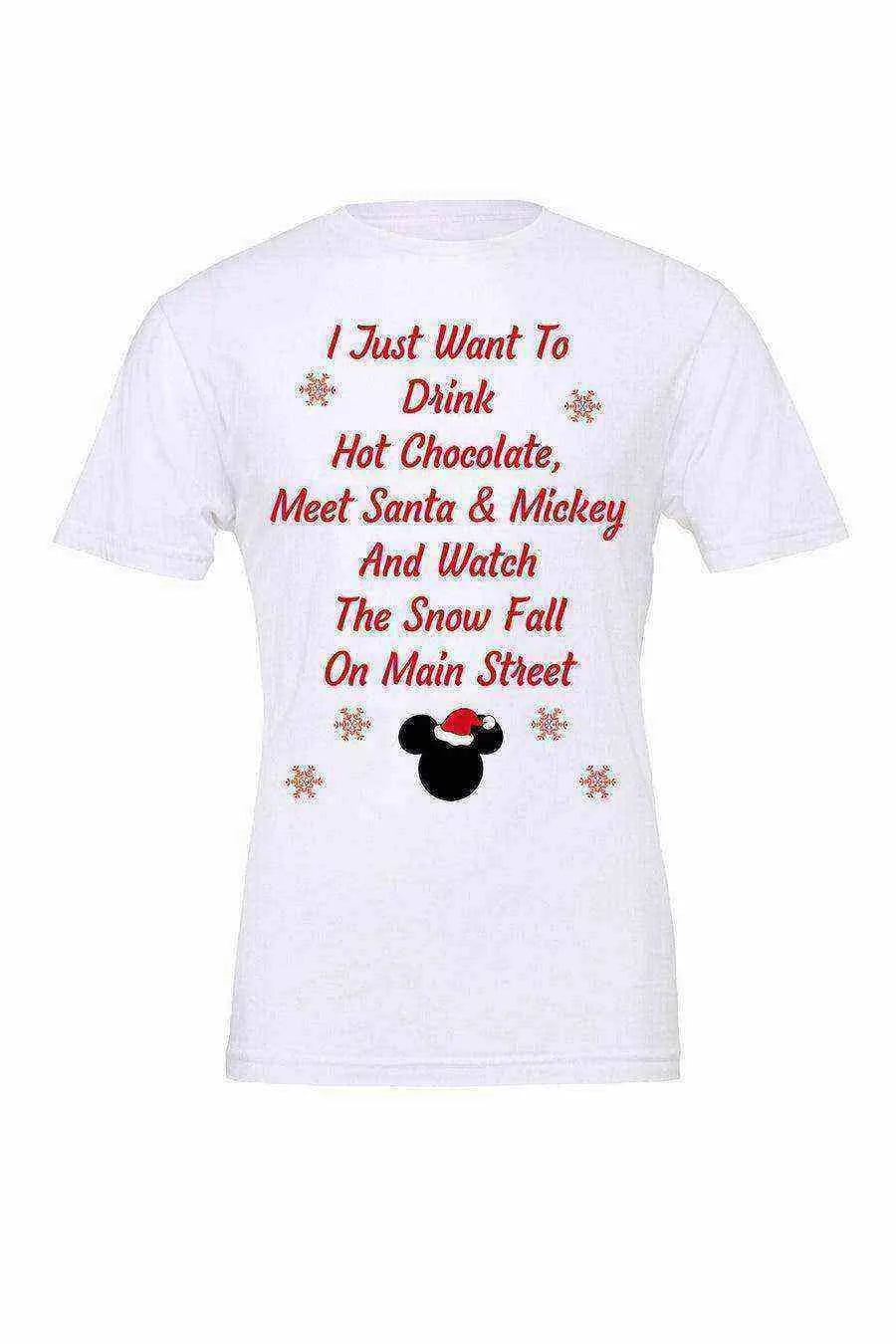 I Just Want to Disney World Christmas Tee - Dylan's Tees