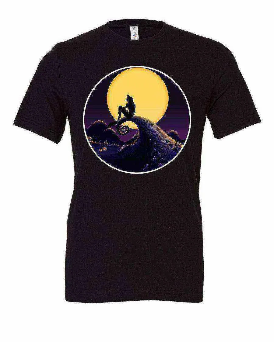 Little Mermaid Nightmare Before Christmas Tee | Halloween - Dylan's Tees