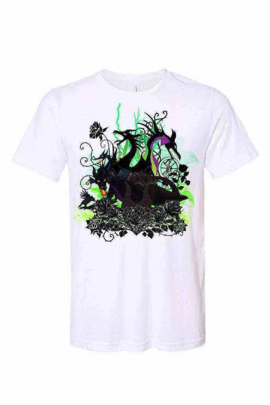 Maleficent Tattoo Shirt | Maleficent Dragon | Villain - Dylan's Tees