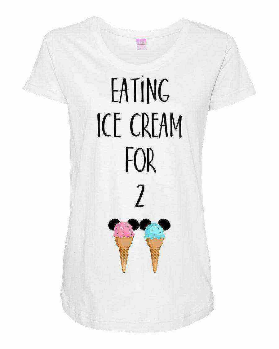 Maternity Shirt | Eating Ice Cream for Two Maternity Shirt - Dylan's Tees