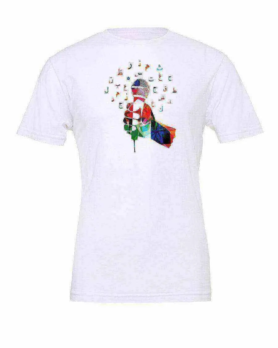 Music Notes And Microphones Shirt | Colorful Music Notes Tee - Dylan's Tees