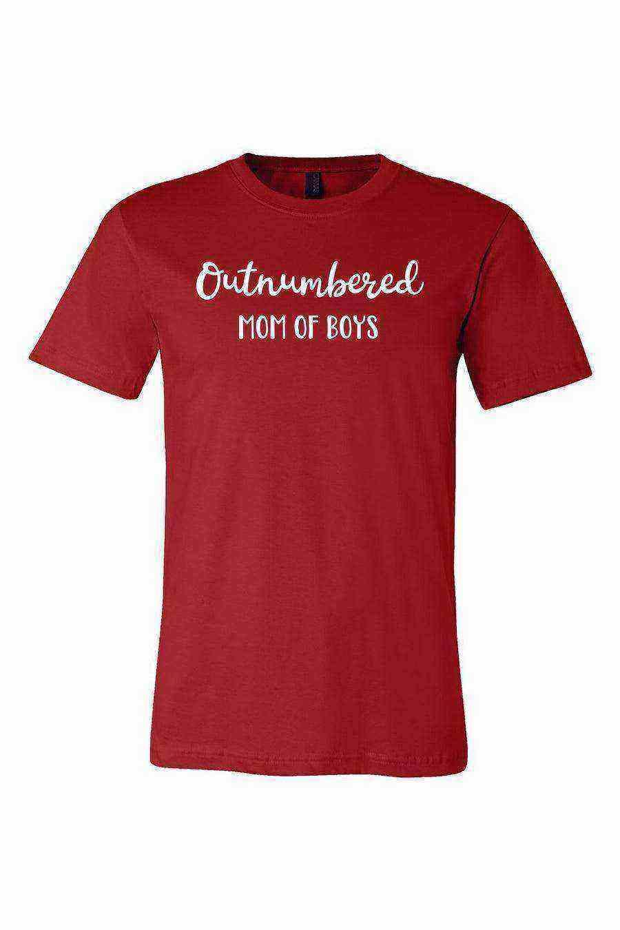 Outnumbered Mom Of Boys Shirt - Dylan's Tees
