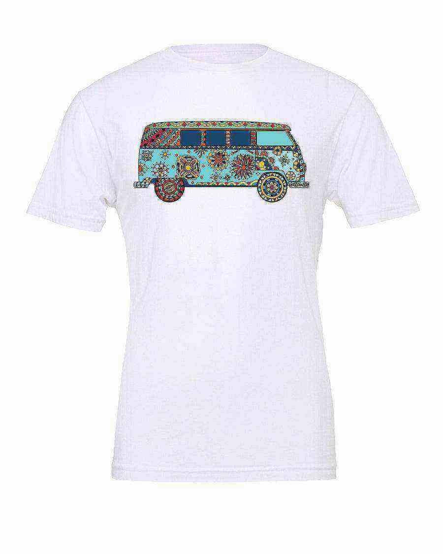 Peace & Love Bus Tee | Graphic Tee - Dylan's Tees