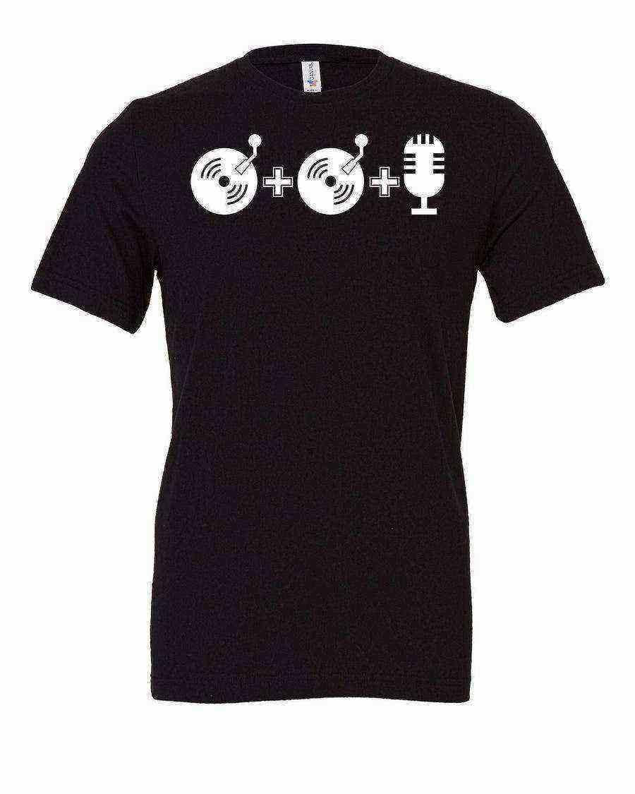 Two Turn Tables And A Microphone Shirt | Song Lyric Shirt | Music Shirt - Dylan's Tees