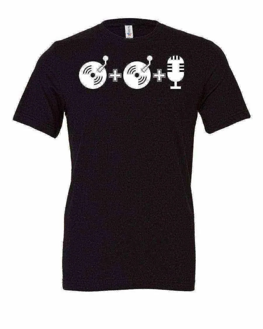 Two Turn Tables And A Microphone Shirt | Song Lyric Shirt | Music Shirt - Dylan's Tees