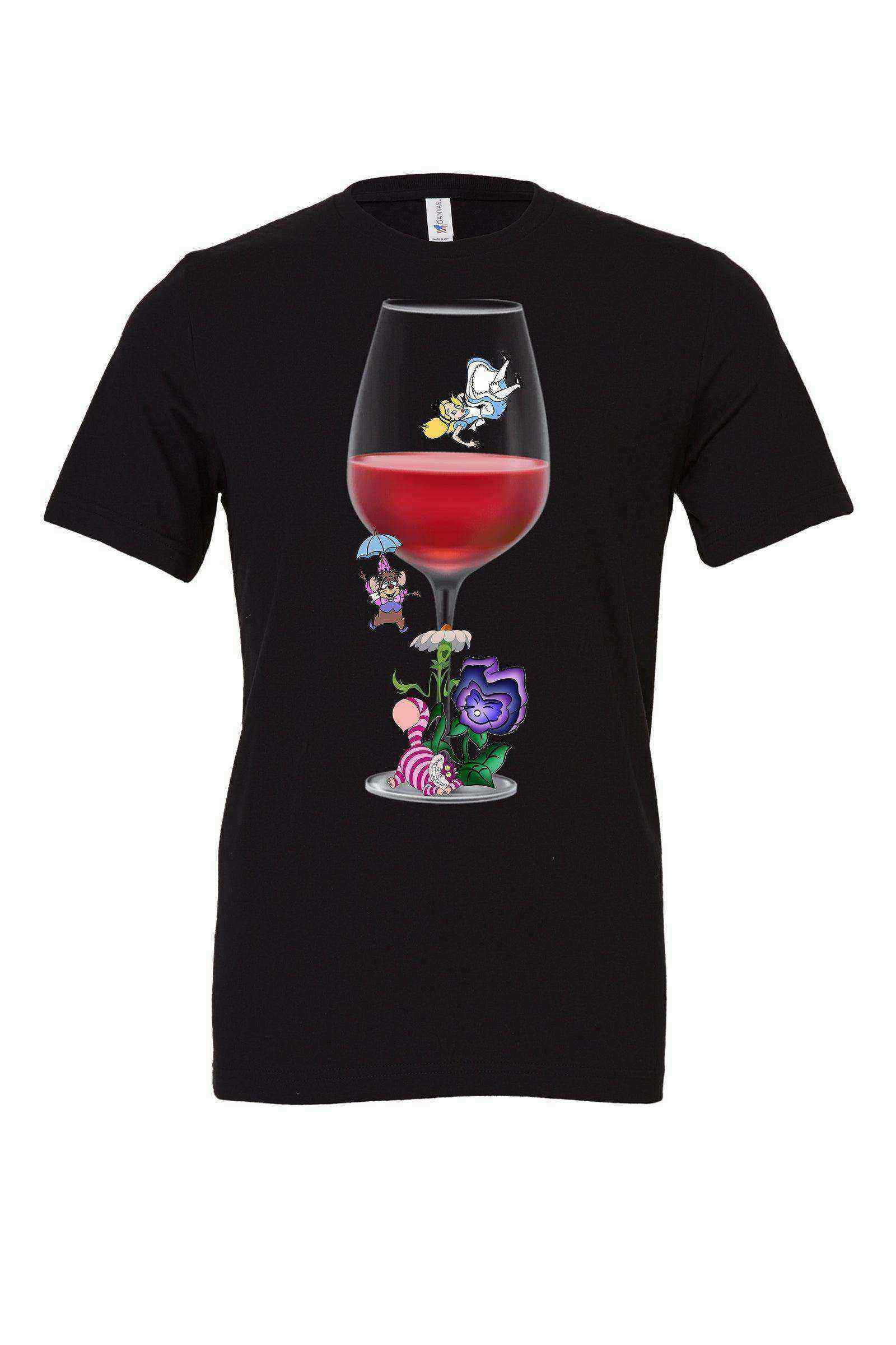 Alice Into The Wine Glass Shirt | Alice In Wonderland - Dylan's Tees