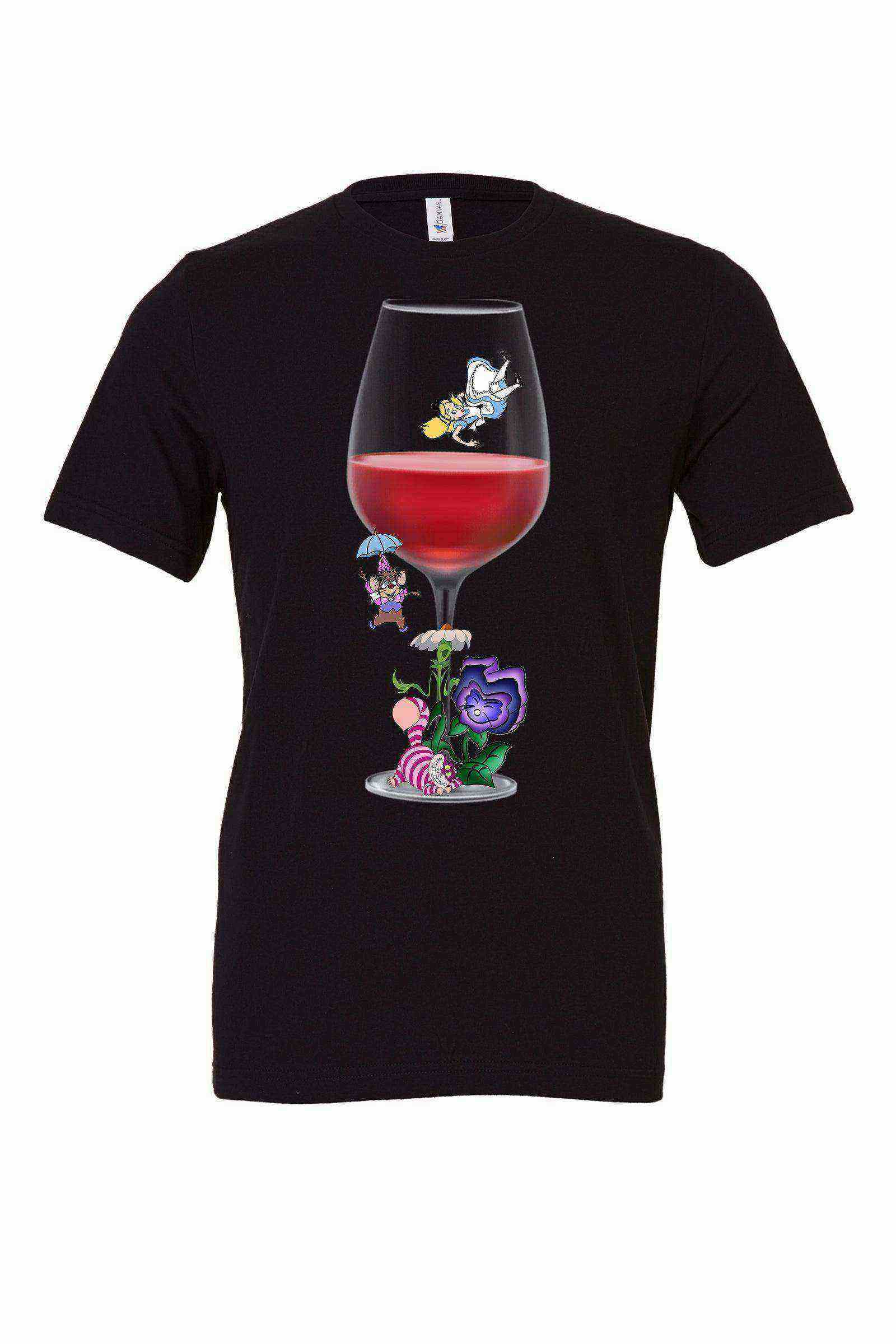 Alice Into The Wine Glass Shirt | Alice In Wonderland - Dylan's Tees