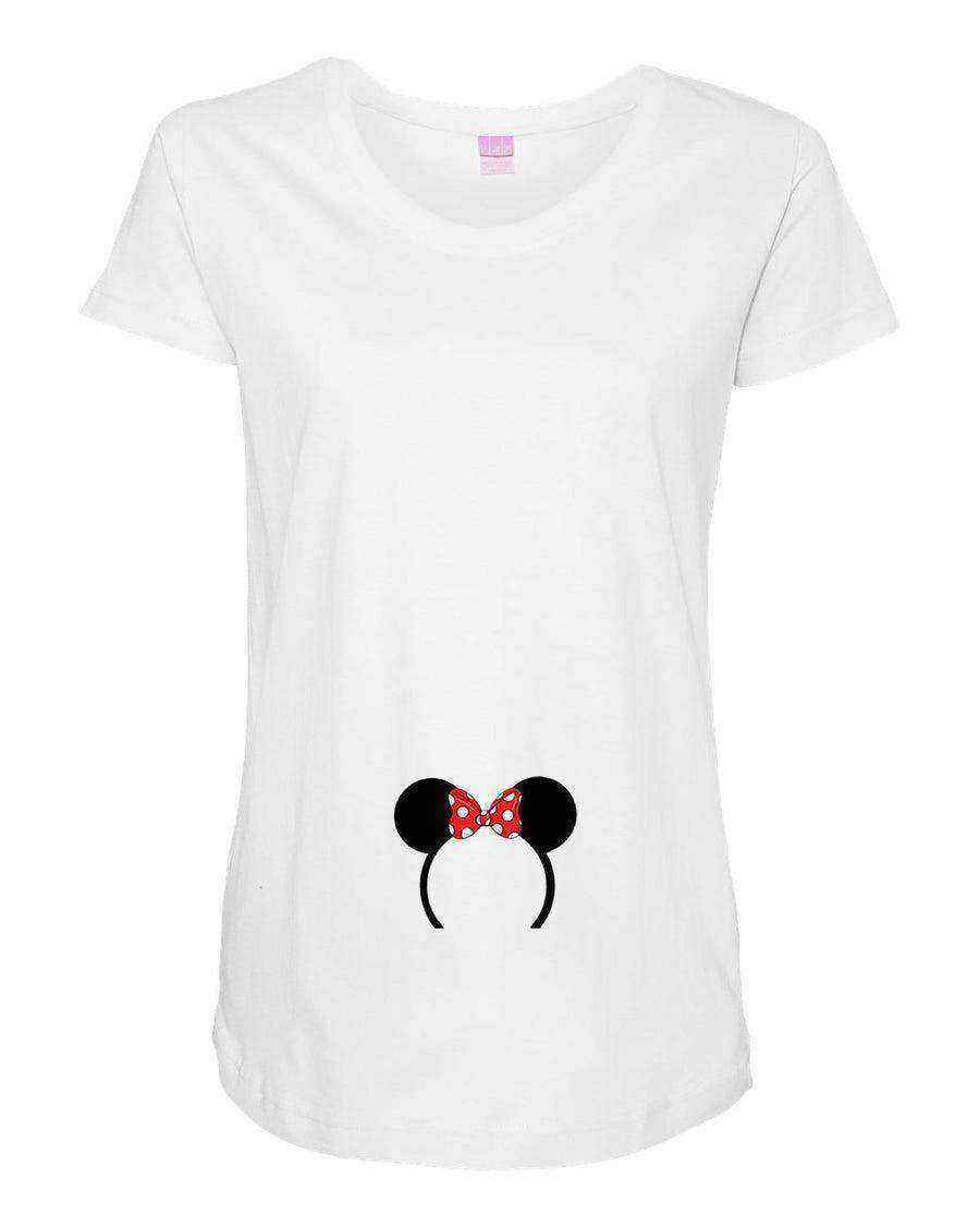 Babys First Trip (Minnie Ears) | Maternity Shirt - Dylan's Tees