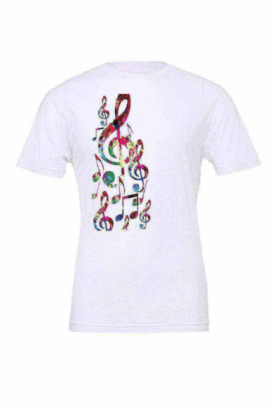 Colorful Music Notes Shirt | Music Notes | Graphic Tee - Dylan's Tees