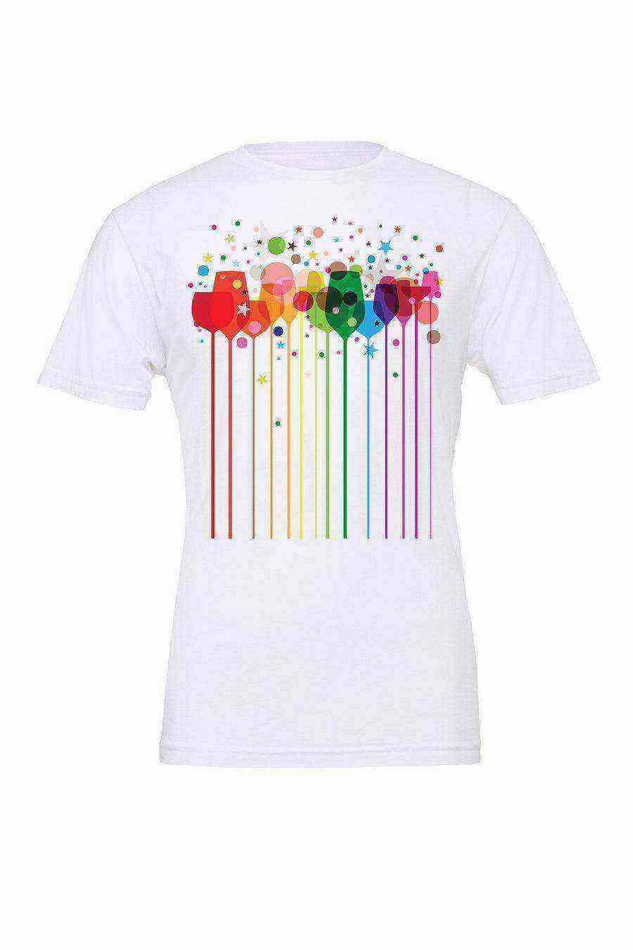 Colorful Wine Glasses shirt | Wine Shirt | Wine Glasses - Dylan's Tees
