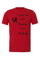 Couples Minnie and Mickey Tee - Dylan's Tees