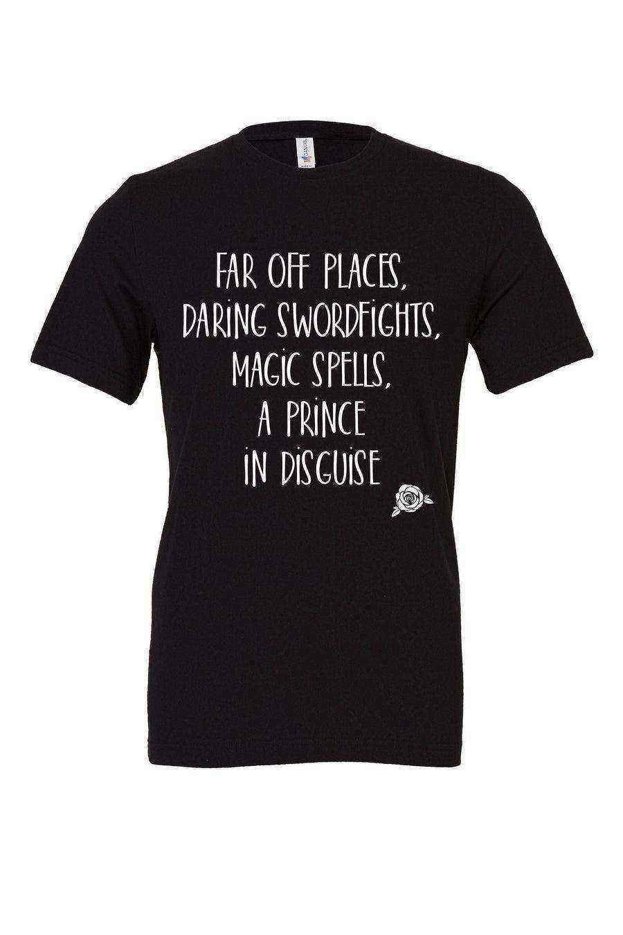 Far off Places White Print Tee - Dylan's Tees