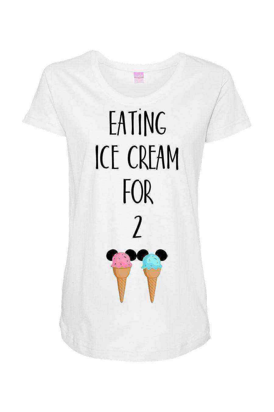 Maternity Shirt | Eating Ice Cream for Two Maternity Shirt - Dylan's Tees