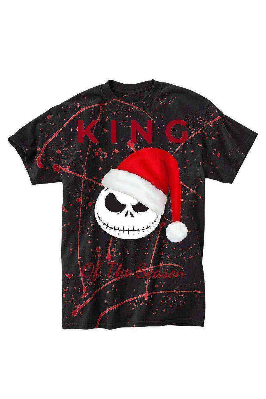 Nightmare Before Christmas King Paint Splatter Shirt | Jack Skellington Christmas Shirt - Dylan's Tees