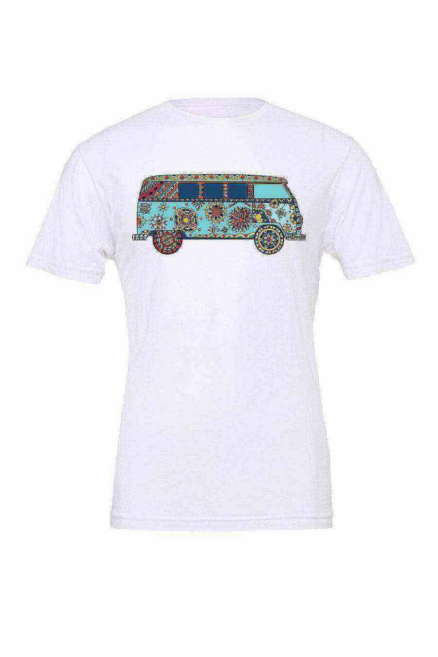 Peace & Love Bus Tee | Graphic Tee - Dylan's Tees