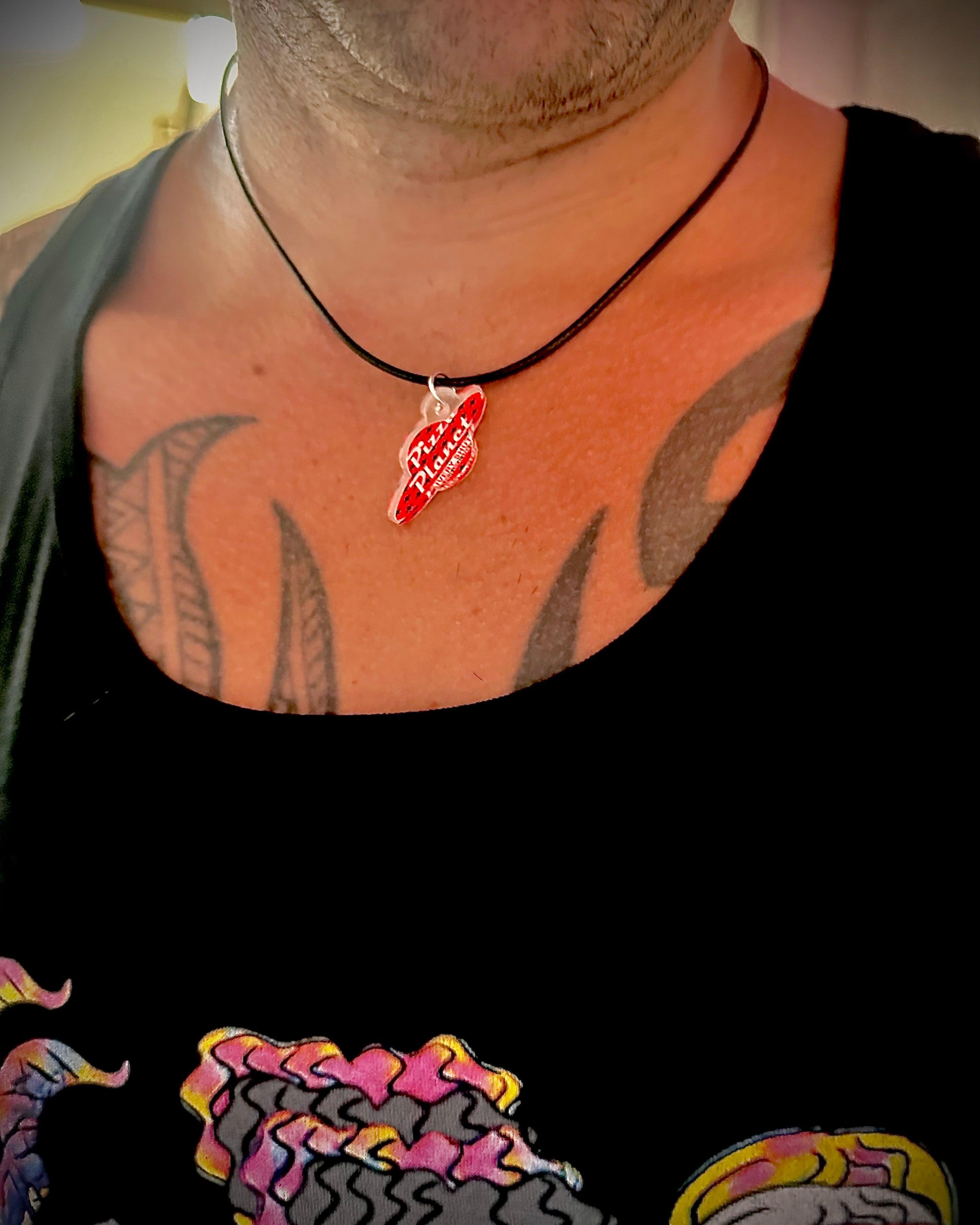 Pizza Planet (Red) Necklace - Dylan's Tees