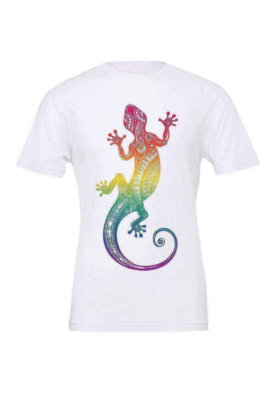 Rainbow Lizard Shirt | Rainbow Print - Dylan's Tees