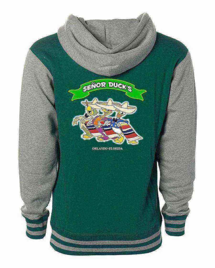 Senor Ducks Varsity Jacket | The Three Calbaeros Hoodie | Donald Duck Hoodie - Dylan's Tees