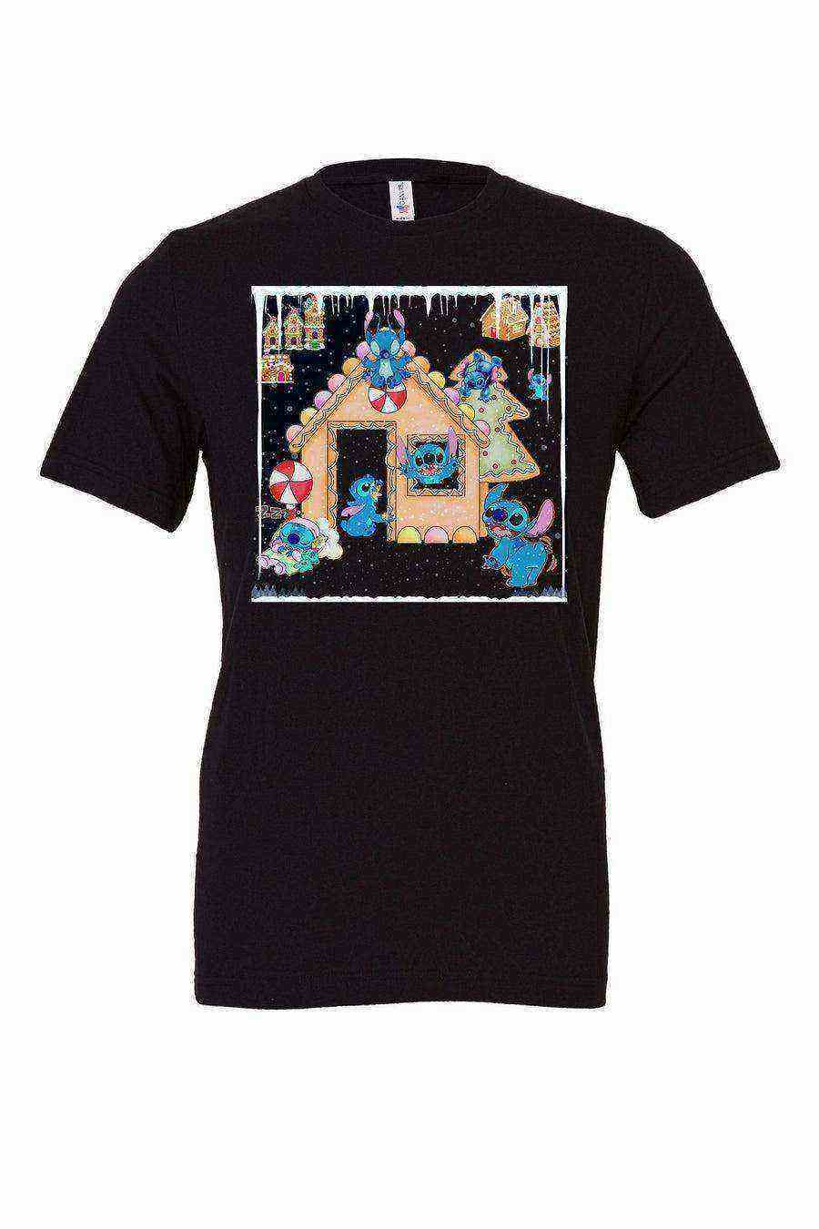 Stitch Finds A Gingerbread House Shirt | Stitch Christmas Shirt - Dylan's Tees