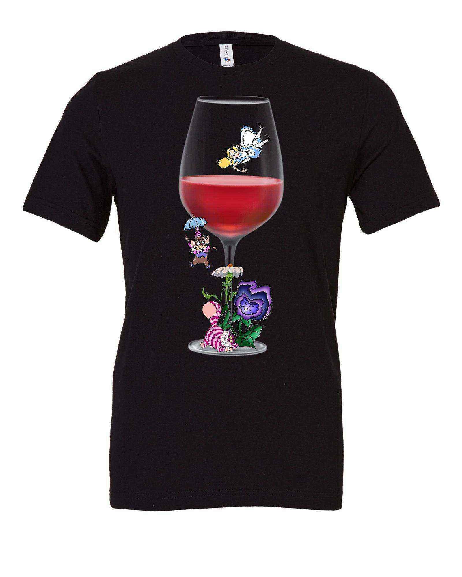 Toddler | Alice Into The Wine Glass Shirt | Alice In Wonderland - Dylan's Tees