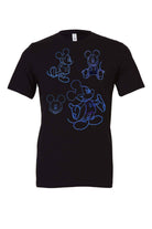 Toddler | Blue Neon Mickey Shirt | Tron Mickey Shirt | Tomorrowland Mickeys Shirt - Dylan's Tees