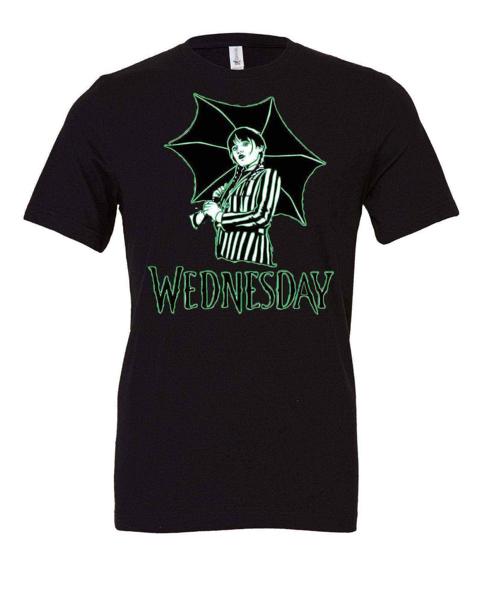 Umbrella Wednesday Shirt | Wednesday Shirt - Dylan's Tees