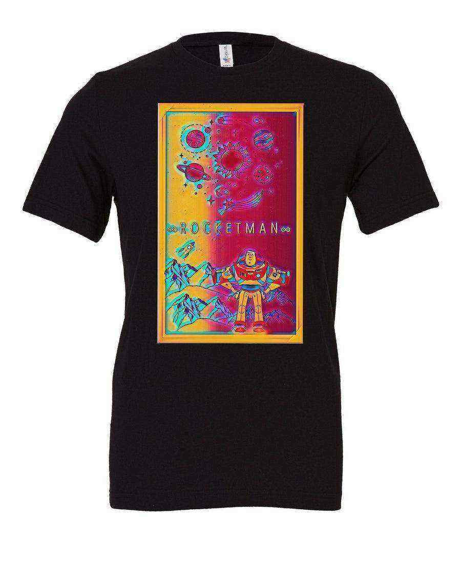 Womens | Buzz the Rocketman Shirt | Buzz Lightyear Shirt | Music Mashup Tee - Dylan's Tees