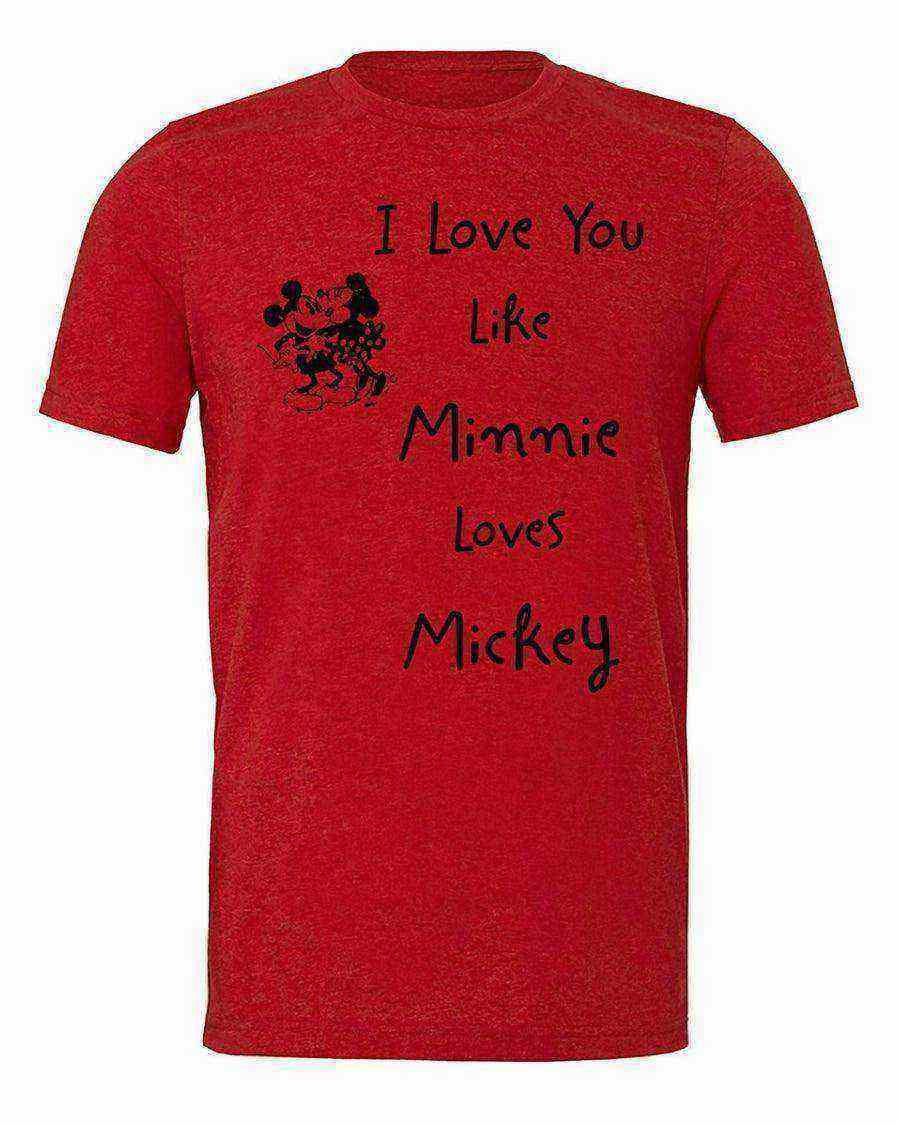 Womens | Couples Minnie and Mickey Tee - Dylan's Tees