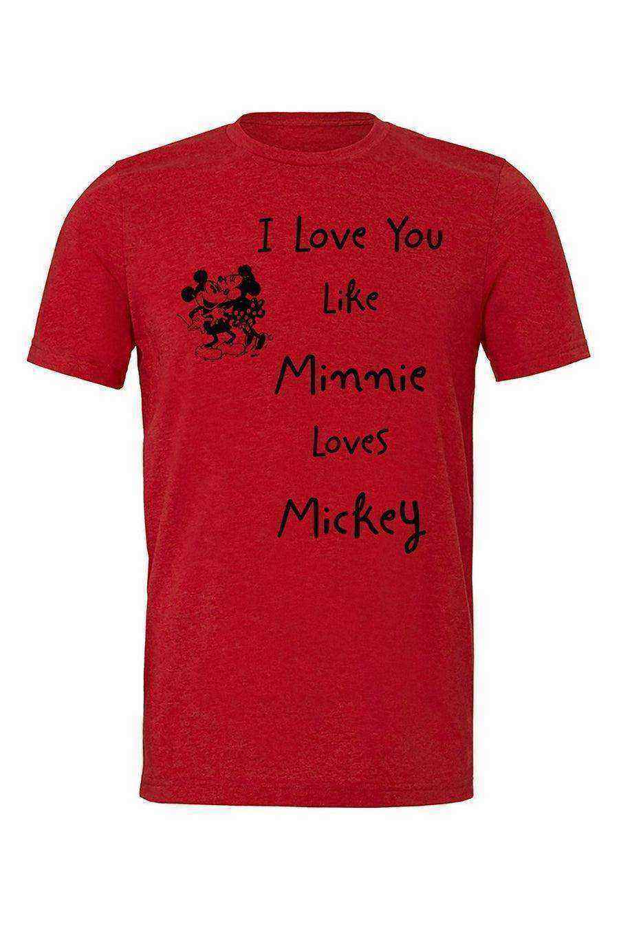 Womens | Couples Minnie and Mickey Tee - Dylan's Tees
