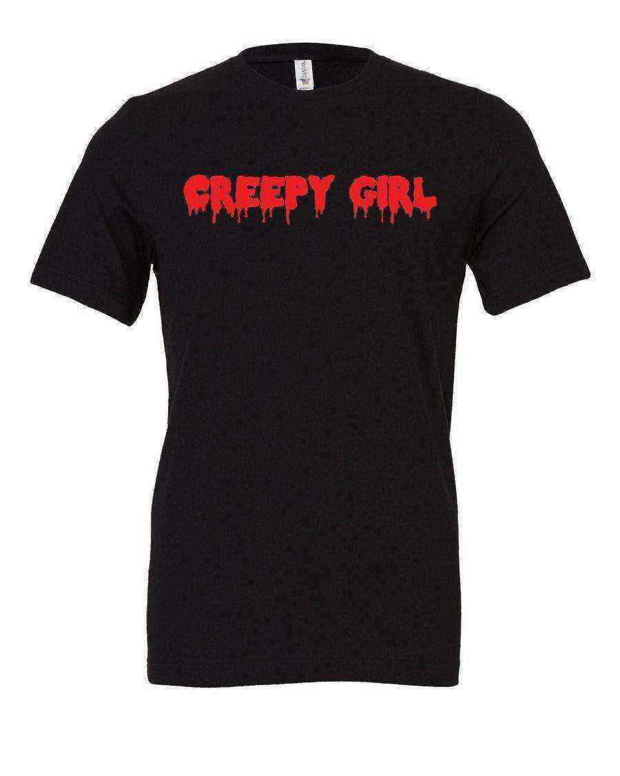 Womens | Creepy Girl Shirt | Creepy Girl Tee | Halloween Shirt - Dylan's Tees
