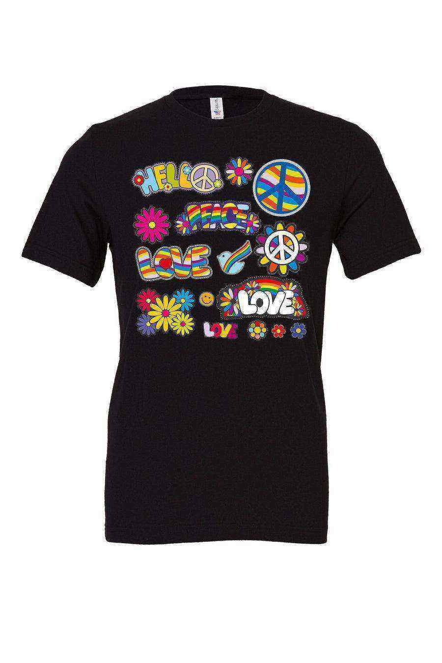 Womens | Groovy Patches Shirt | Retro Patches Shirt - Dylan's Tees