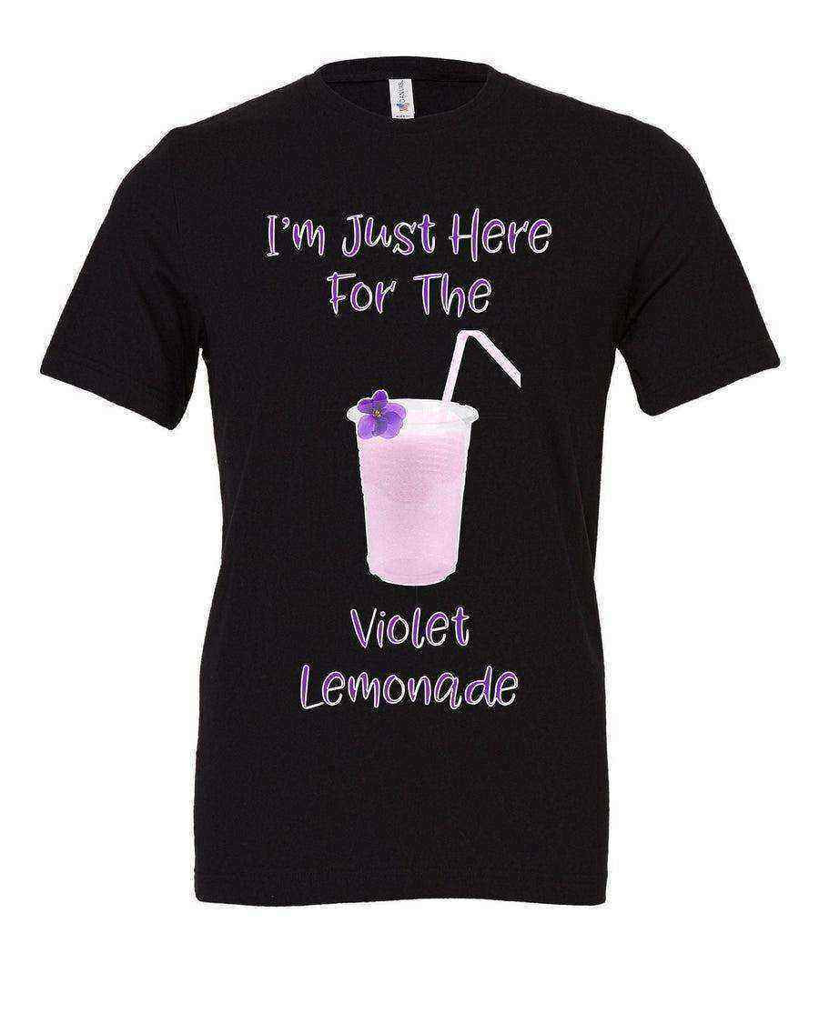 Womens | Im Just Here For The Violet Lemonade Tee - Dylan's Tees