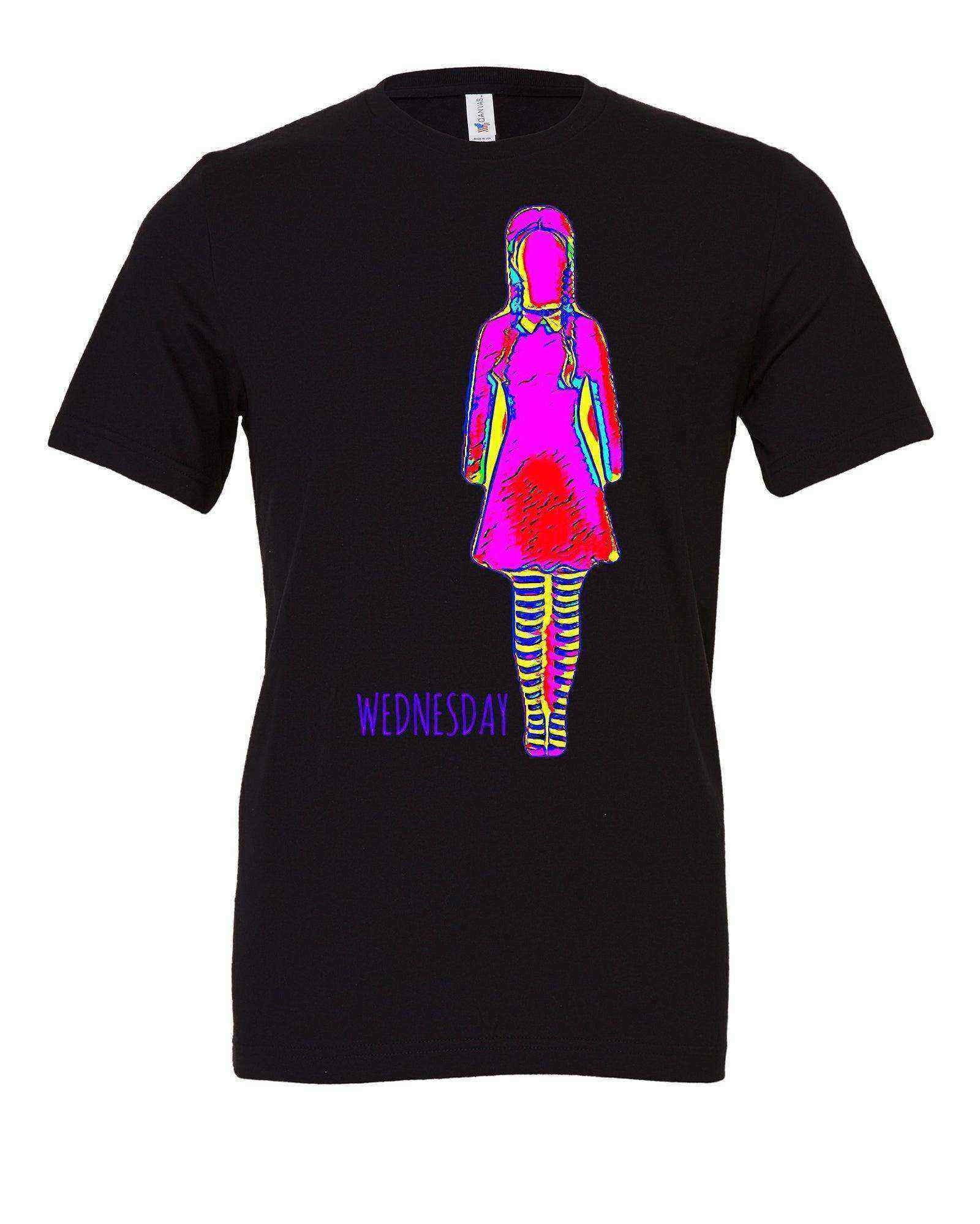 Womens | Neon Wednesday Shirt | Wednesday Shirts | Addams Shirt - Dylan's Tees