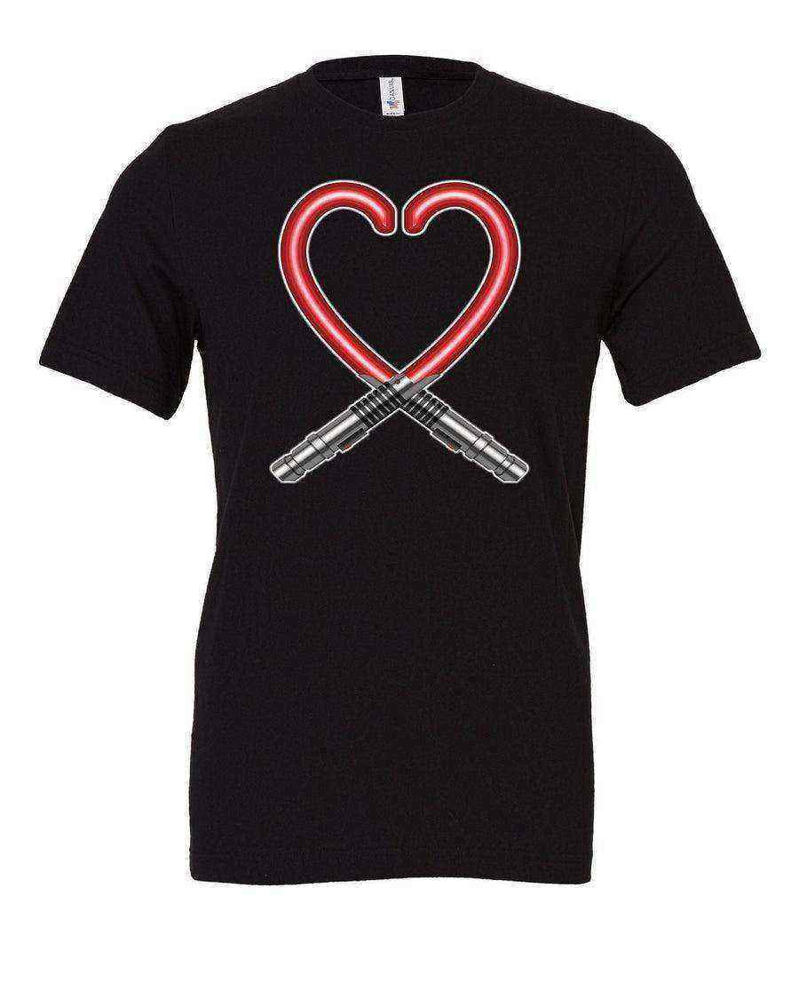 Womens | Star Wars Love Shirt | Valentines Day Shirt | Lightsaber - Dylan's Tees