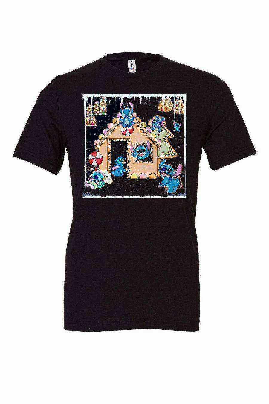 Womens | Stitch Finds A Gingerbread House Shirt | Stitch Christmas Shirt - Dylan's Tees