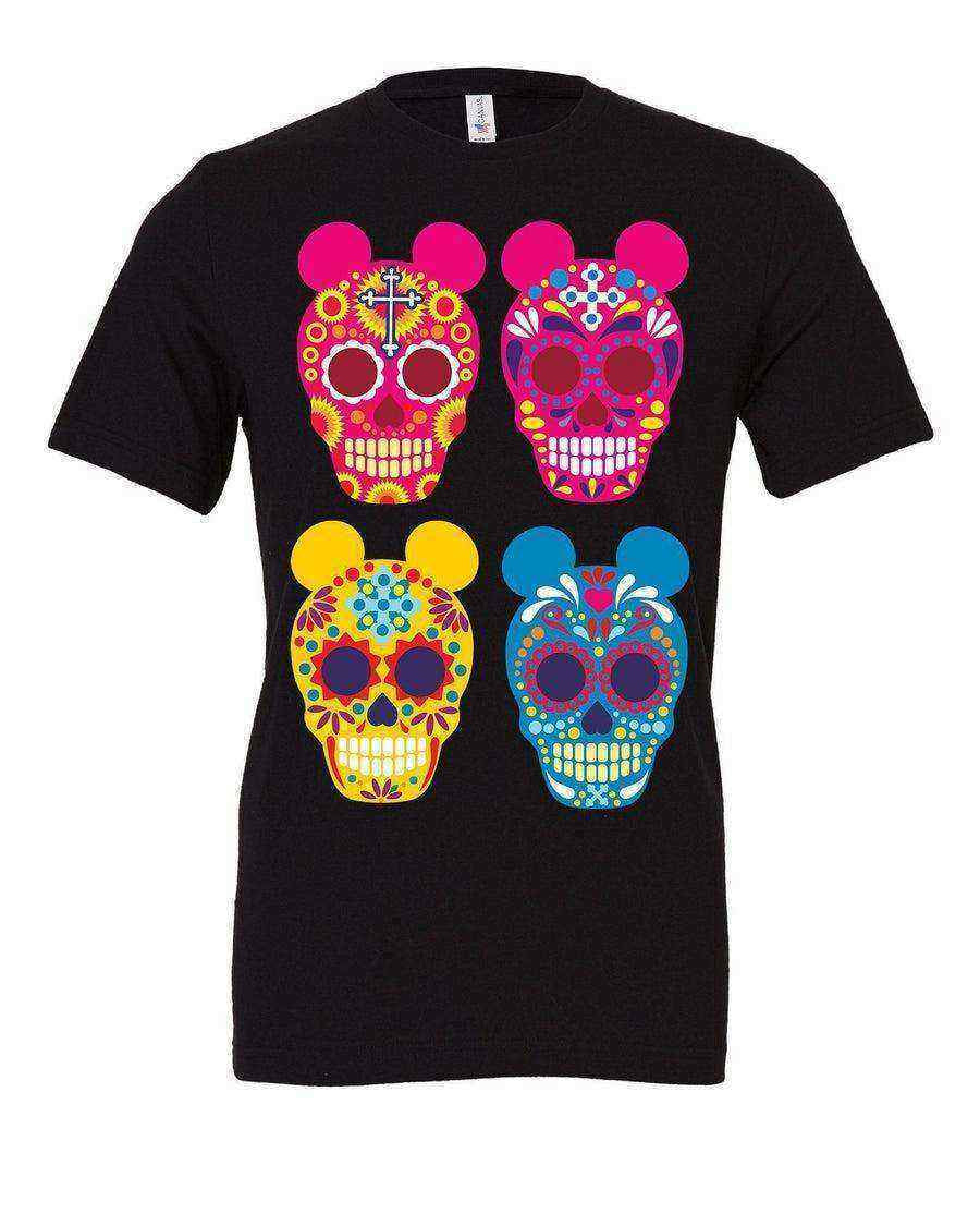 Womens | Sugar Skull Mickey Shirt | Coco Shirt - Dylan's Tees