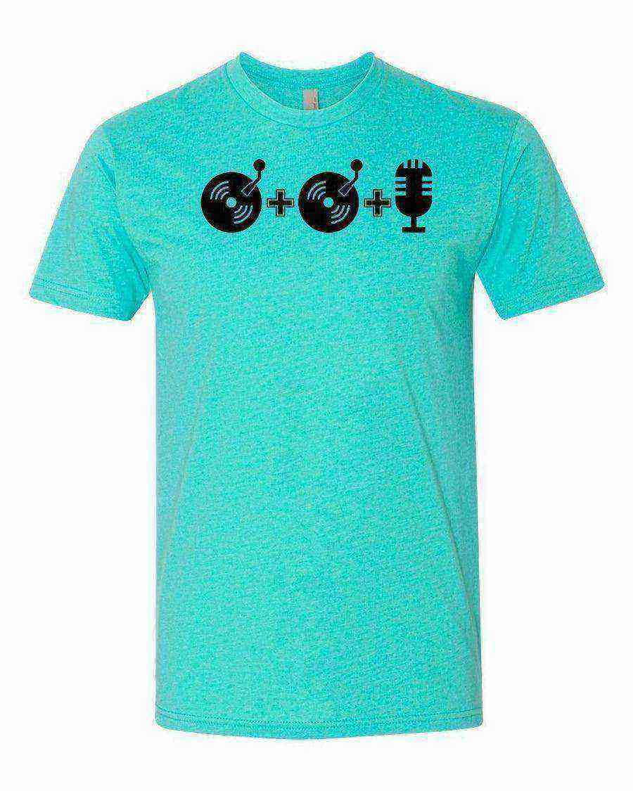 Womens | Two Turn Tables And A Microphone Shirt | Song Lyric Shirt | Music Shirt - Dylan's Tees
