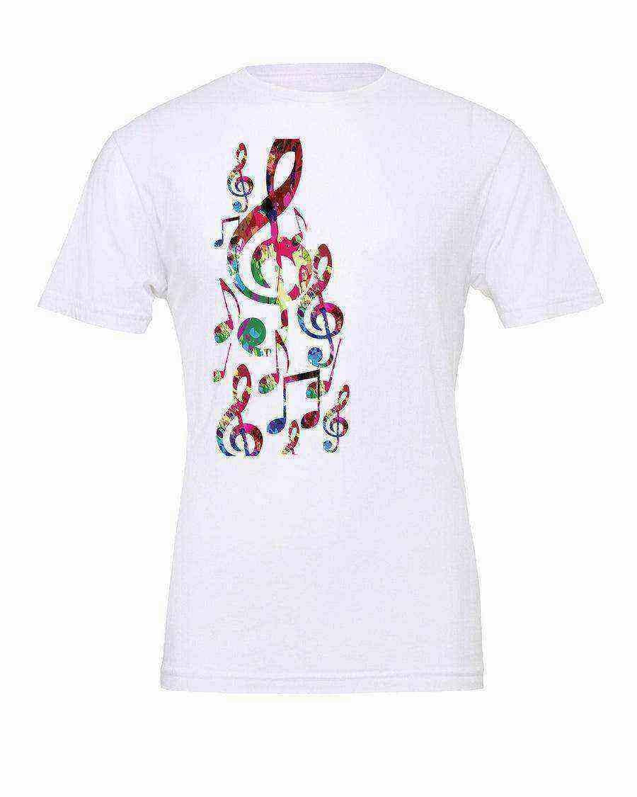 Youth | Colorful Music Notes Shirt | Music Notes | Graphic Tee - Dylan's Tees