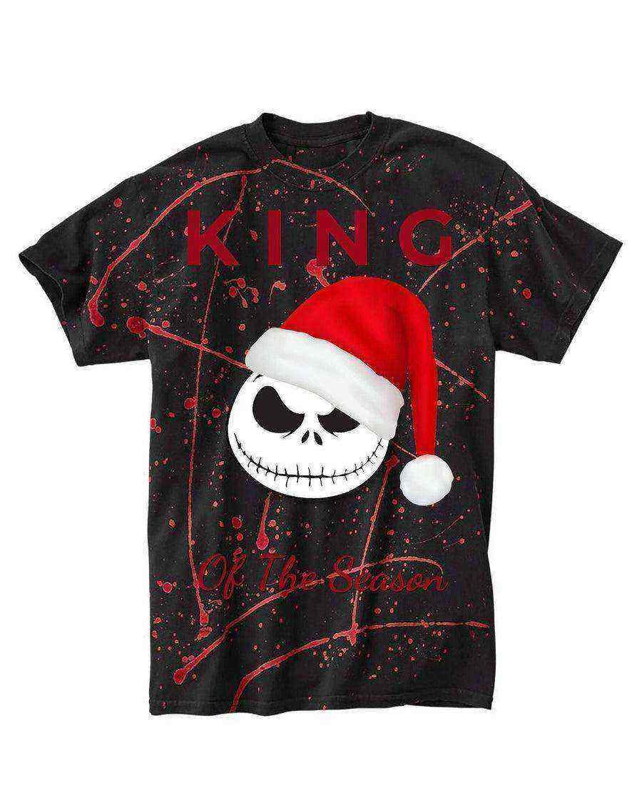 Youth | Nightmare Before Christmas King Paint Splatter Shirt | Jack Skellington Christmas Shirt - Dylan's Tees