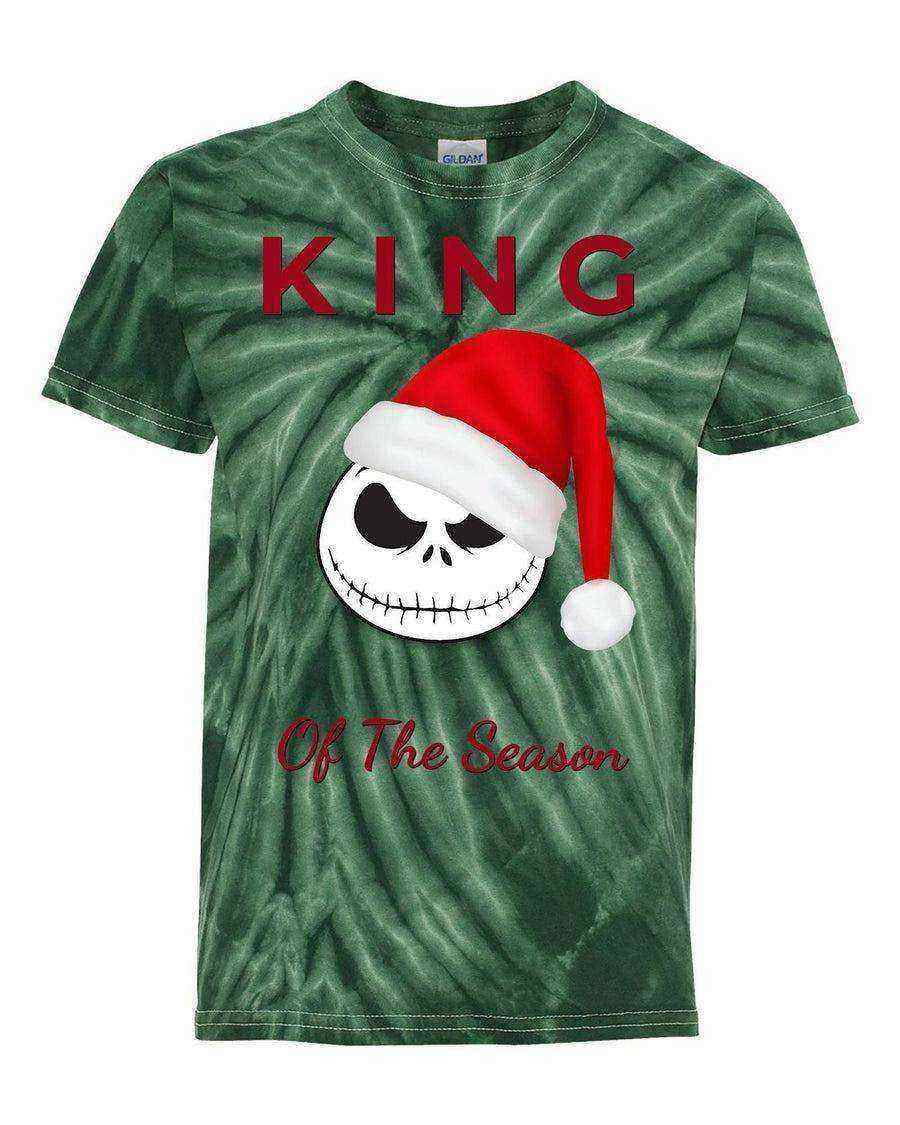 Youth | Nightmare Before Christmas King Tie-Dye Shirt | Jack Skellington Christmas Shirt - Dylan's Tees