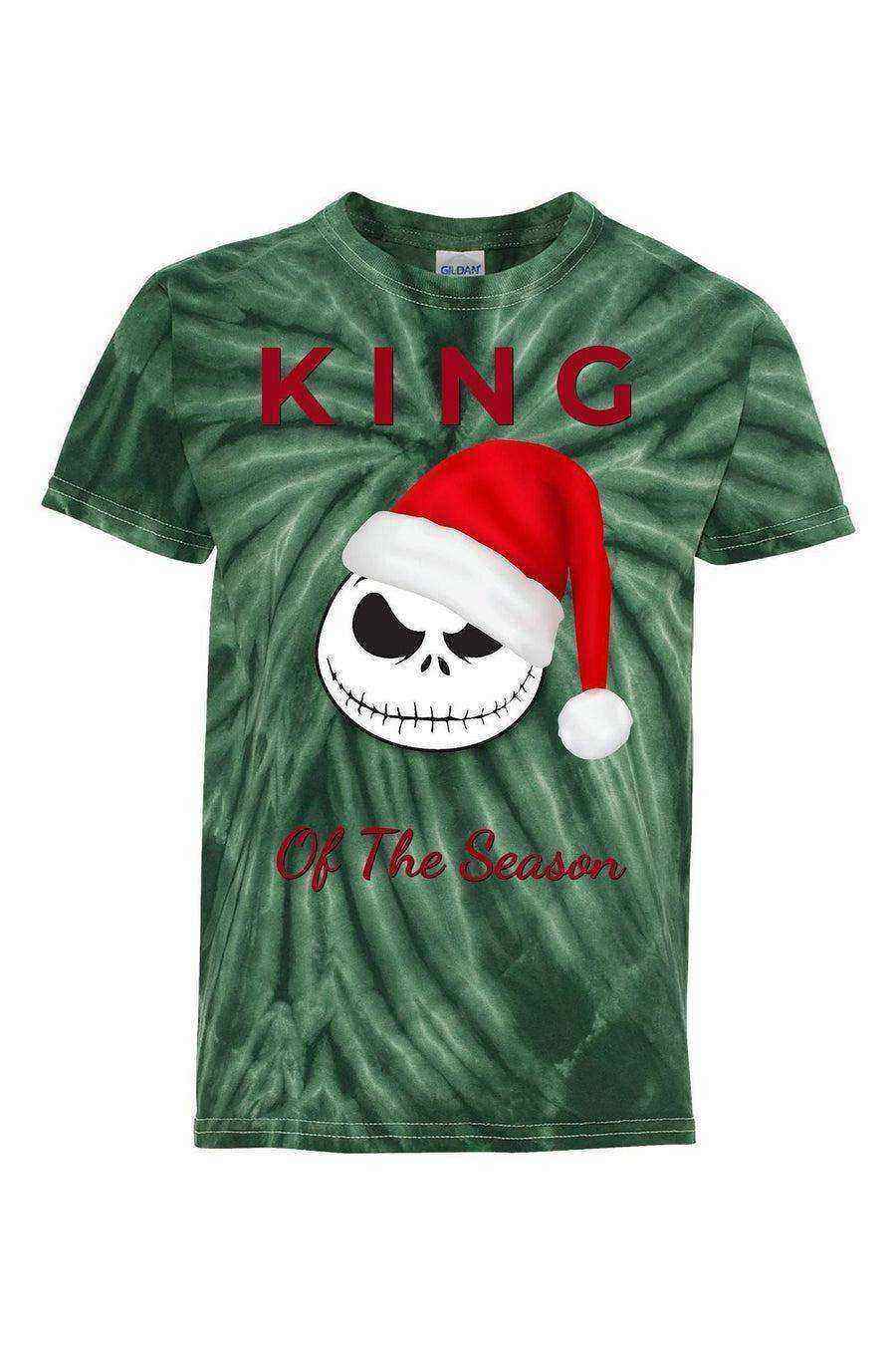 Youth | Nightmare Before Christmas King Tie-Dye Shirt | Jack Skellington Christmas Shirt - Dylan's Tees