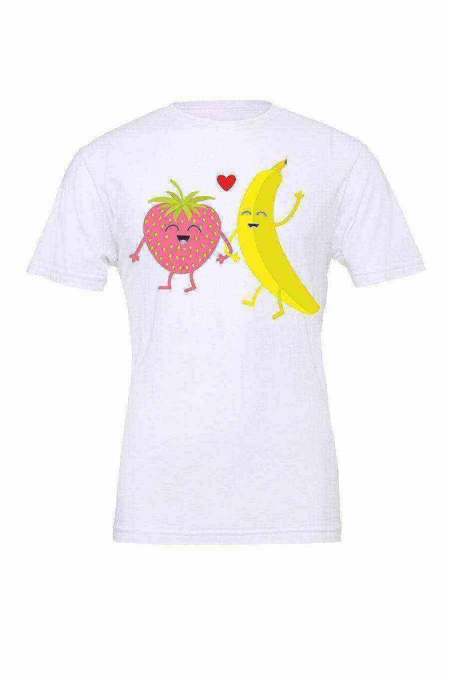 Youth | Strawberry Banana Love Shirt | Summer Shirt | Fruit Shirt - Dylan's Tees